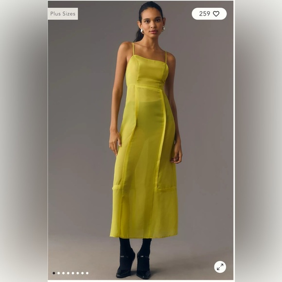 Anthropologie Dresses & Skirts - By Anthropologie Sheer Paneled Midi Dress